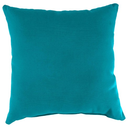 Large teal throw outlet pillows