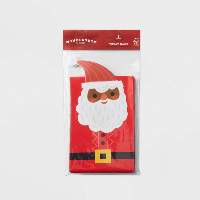 8ct Santa Paper Treat Bag - Wondershop&#8482;, 4 of 5