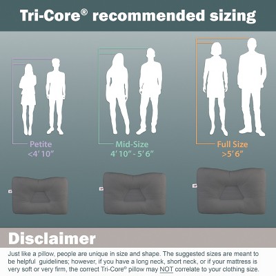 Gray Full Size Ergonomic Cervical Support Pillow