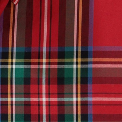 red holiday tartan