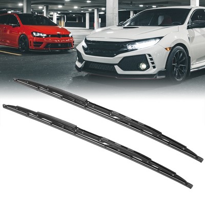 X-Autohaux Plastic Rubber for Discovery II 98-04 Windshield Wipers 21"+21" Black 2 Pcs