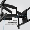Promounts Full Motion TV Wall Mount for TVs 42" - 82" Up to 100 lbs - 4 of 4