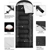 Sportneer Sleeping Bags for Adults, Warm & Cold Weather Sleeping Bag for Adults Kids Boys Girls - 4 of 4