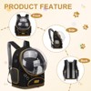 Unique Bargains Pet Portable Travel Backpack for Small Pet with Transparent Cover 1 Pc - 4 of 4