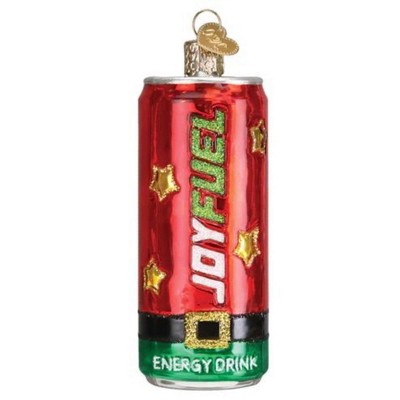Old World Christmas 3.75 In Joyfuel Energy Drink Ornament Santa Belt Can Tree Ornaments