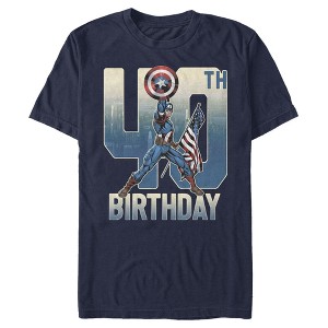 Men's Marvel Captain America 40th Birthday T-Shirt - 1 of 4