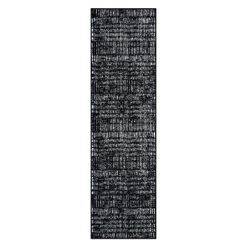 World Rug Gallery Bohemian Minimalist Stripe Desing Area Rug - Black 2 ...