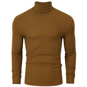 Coolmee Men's Slim Fit Basic Turtleneck Long Sleeve Lightweight Pullover Sweaters Casual Knitted Tops - 1 of 4