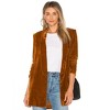 Women’s Classic Velvet Tailored Blazer – Soft Lapel Collar Casual Long Sleeve Jacket - 2 of 4