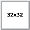 PosterPalooza | Square Classic Silver Picture Frame - UV Acrylic, Foam Board Backing, Hanging Hardware - 2 of 4