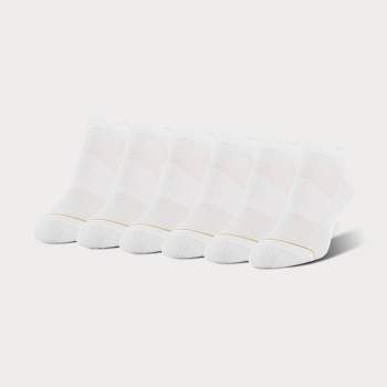 All Pro Women's 6pk Ultra Soft No Show Socks - White 4-10 : Target