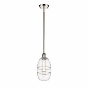 Vaz - 1 Light Stem Hung Mini Pendant In Industrial Style-8.13 Inches Tall and 5.88 Inches Wide - 1 of 1