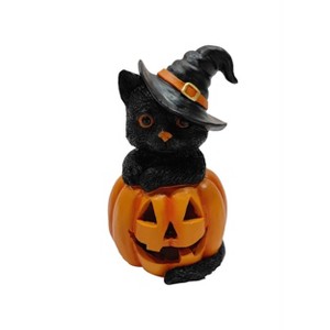 Season's Designs Halloween 6.5In Witch Caton Pumpkin W/ Led Light - 1 of 1