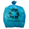Plasticplace 12-16 Gallon Recycling Bags with Symbol, Blue (250 Count) - 2 of 3