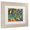 Trademark Fine Art Vincent van Gogh Irises at Saint-Remy Matted Framed Art - 3 of 4