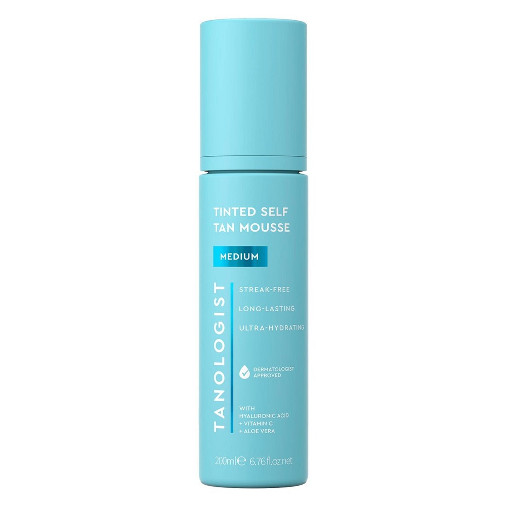 Tanologist Tinted Mousse Medium Self Tanner - 6.76oz: Sunless Tanning, Face & Whole Body, Contains Vitamin C