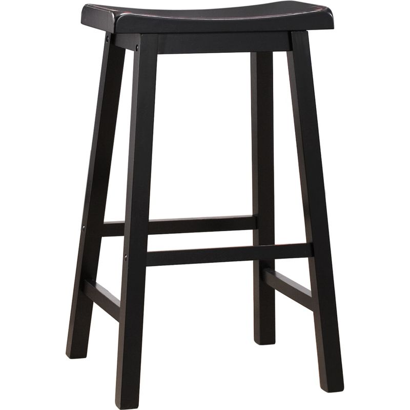 Set of 2 29" Watkins Saddle Seat Backless Counter Height Barstools - Inspire Q, 1 of 9