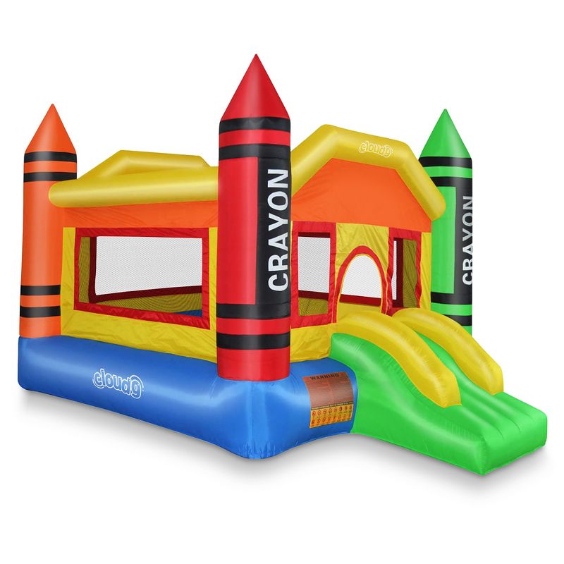 Cloud 9 Mini Crayon House - Inflatable Bouncer, 1 of 6