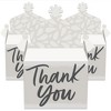 Big Dot of Happiness Champagne Elegantly Simple - Treat Box Party Favors - Guest Party Favors Goodie Gable Boxes - Set of 12 - 2 of 4