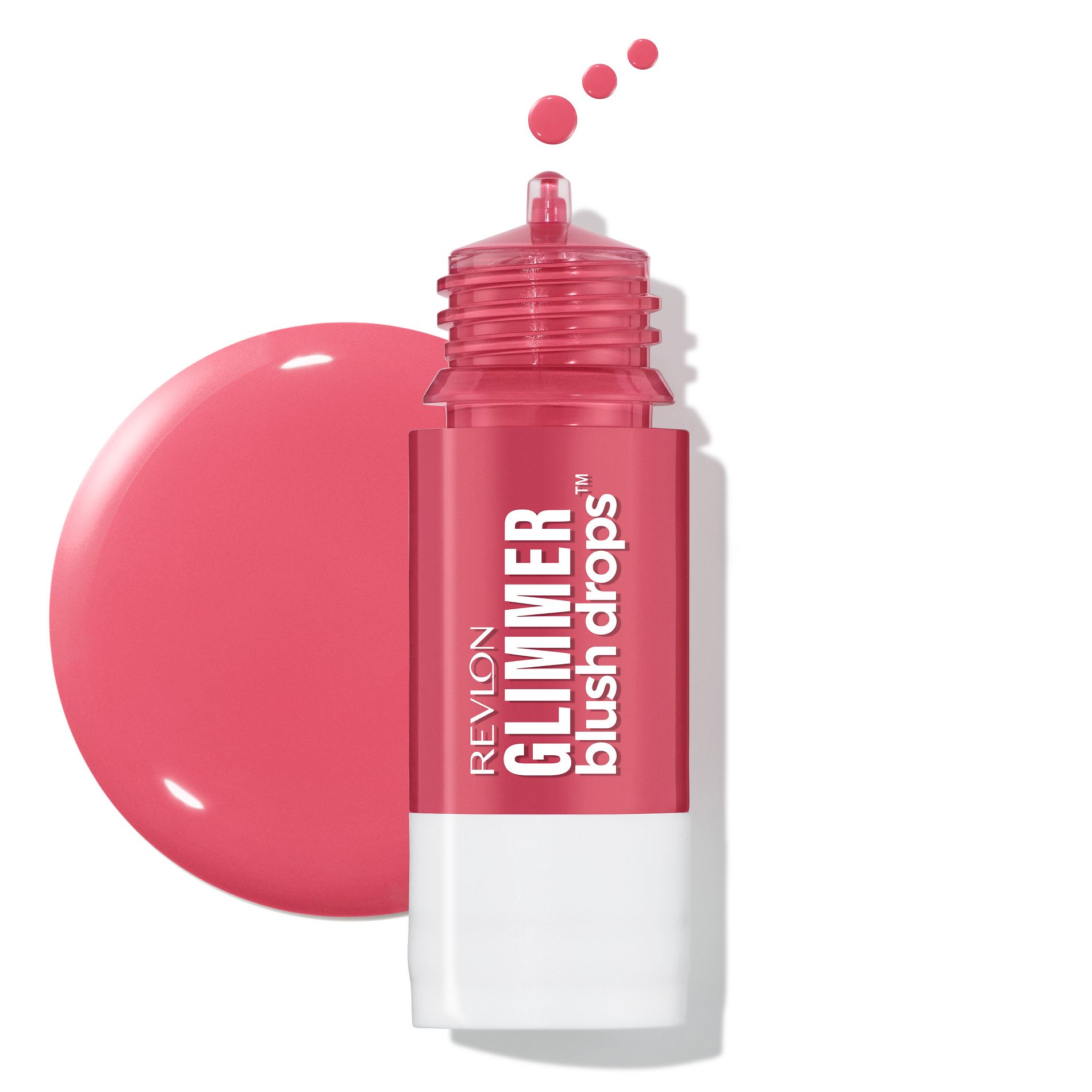 Revlon Glimmer Blush Drops - Liquid Cheek Color - 102 Pink It Over - 0.32 fl oz