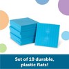 Learning Resources Plastic Base Ten Flats Early Math Counting Place Value Homeschool 10pc Ages 6plus: 1st Grade Educational Kit - 3 of 4