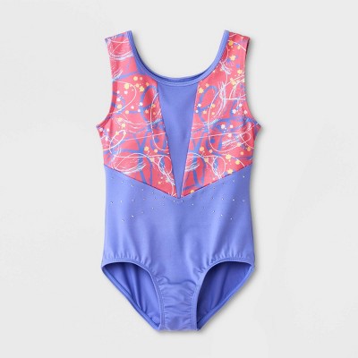 Girls' Gymnastics 'scribbles' Pull-on Leotard - Cat & Jack