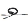 Monoprice Audio Cable - 3 Feet - Black | 3.5mm Stereo Male to RCA Stereo Male Gold Plated Cable for Mobile - 3 of 4