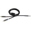 Monoprice Audio Cable - 3 Feet - Black | 3.5mm Stereo Male to RCA Stereo Male Gold Plated Cable for Mobile - image 3 of 4