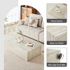 Modern Rectangular MDF Coffee Table with Wood Grain Finish, Minimalist Center or Display Table for Living Room or Corner - Koiai - 3 of 4