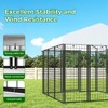 XBRIGH Large, medium and small black square dog crate for outdoor and lawn use with UV cover for outdoor backyard farms - 2 of 4