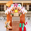 Joiedomi 10 FT Christmas Inflatable Gingerbread House Archway with LEDs for Xmas Party Indoor, Outdoor, Yard, Garden, Lawn, Holiday Decorations - image 2 of 4