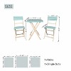 Moda Furnishings 3-piece Acacia Wood Patio Outdoor Bistro Set - 4 of 4