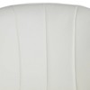 Studio 55D Chase Chrome Swivel Bar Stool 31" High Modern White Faux Leather Upholstered Cushion with Backrest Footrest for Kitchen Counter Height Home - 3 of 4