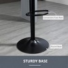 Vatros Adjustable Bar Stools Set of 2, Velvet Counter Height Barstool, Upholstered Kitchen Stool with Swivel Seat, ‎Black - 4 of 4