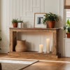 Hommoo 2-Tier Farmhouse Console Table Brown - 2 of 4