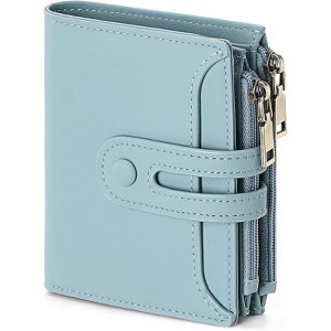 Clotth Small Wallet for Women,Bifold RFID Blocking Credit Card Case Purse with Zipper Pocket – Compact Design for Daily Use,Travel - 1 of 4