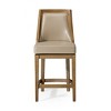 Maven Lane Vienna Counter Stool with Faux Leather 26" - 3 of 4