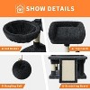68.5-Inch Large Cat Tree for Indoor Cats, Heavy Duty Multi-Level Cat Tower, Plush Perches, Sisal Scratching Posts, Hammocks, Basket & Dangling Toys - 4 of 4