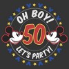 Men's Mickey & Friends Oh Boy Let’s Party T-Shirt - 2 of 4