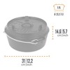 Petromax Cast Iron Dutch Oven for Cooking or Baking Outdoors Over Campfire or in the Home, Pre-Seasoned Cookware Heats Evenly, Flat Base, 3.7 Qt - 3 of 4