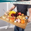Extra Large Bamboo Cutting Board, Reversible Chopping Board with Deep Juice Groove and Handles, Pre-oiled Butcher Block Cutting Board - 2 of 4