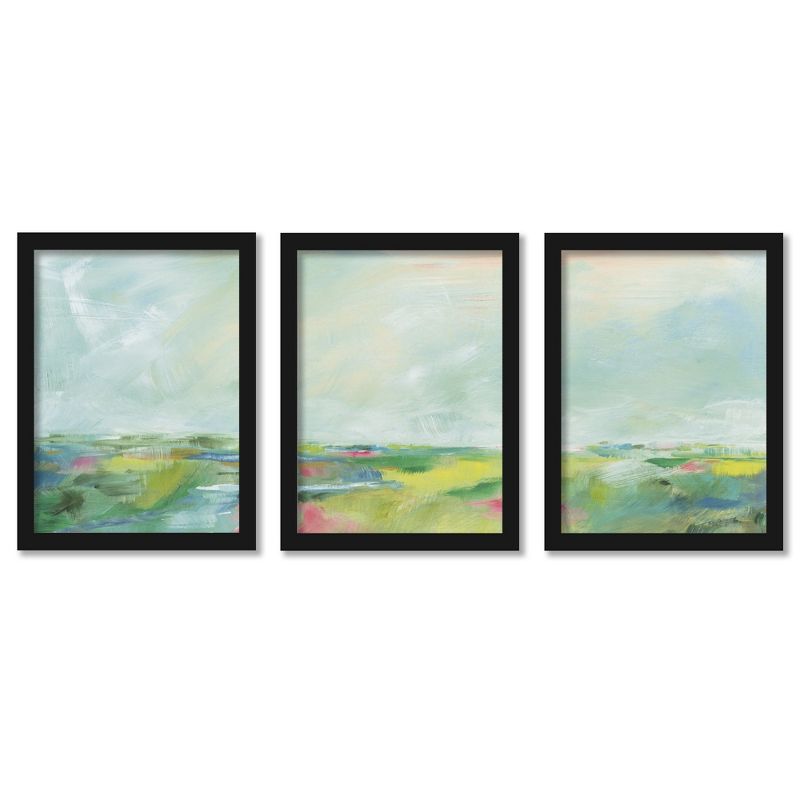 Americanflat Colorful Horizon by Sue Schlabach - 3 Piece Gallery Framed Print Art Set, 1 of 4