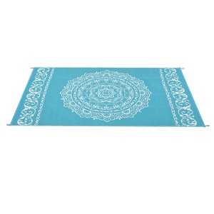 COZONY Reversible Straw Rug, Plastic Outdoor Mat for Patio, Deck, RV and Camping - 1 of 4