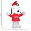Gemmy Peanuts 3.5-FT Snoopy "Mistletoe Tester" Scene Holiday Inflatable - 3 of 4
