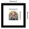 Americanflat 8" x 8" Picture Frame with Mat - Arch Design - Stylish Decor for Living Rooms, Dorms, Offices & More - 2 of 4