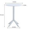 Gulches White 3 piece plastic arm chair Bistro GRS Premium Ocean Plastic - 4 of 4