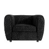 HOMES: Inside + Out Sunhaven Contemporary Boucle Fabric Deep Barrel Accent Armchair - image 3 of 4