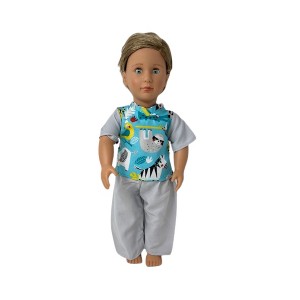 Doll Clothes Superstore Safari Scrubs For Boy And Girl 18 Inch Dolls - 1 of 4