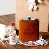 Pavilion Gift Company - Out Fishing - PU Leather & Stainless Steel 8 oz Flask - Portable Drinkware - 2 of 3