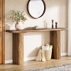 Wooden 63" Long Console Table, Industrial Rectangular Sofa Table Behind Couch, Farmhouse Entryway Table for Foyer, Hallway, Living Room - 2 of 4